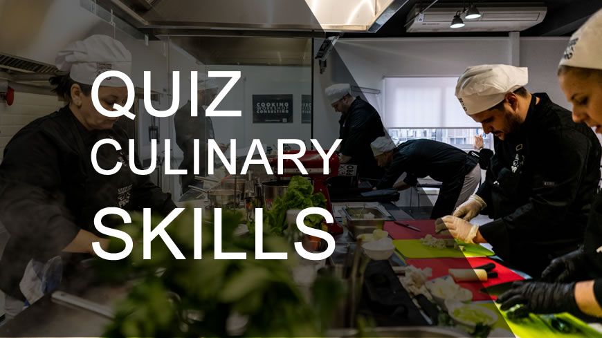 Quiz Quiz 1 δεξιοτήτων μαγειρικής